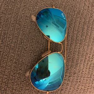 Ray Bans Polarized Blue Flash Lense